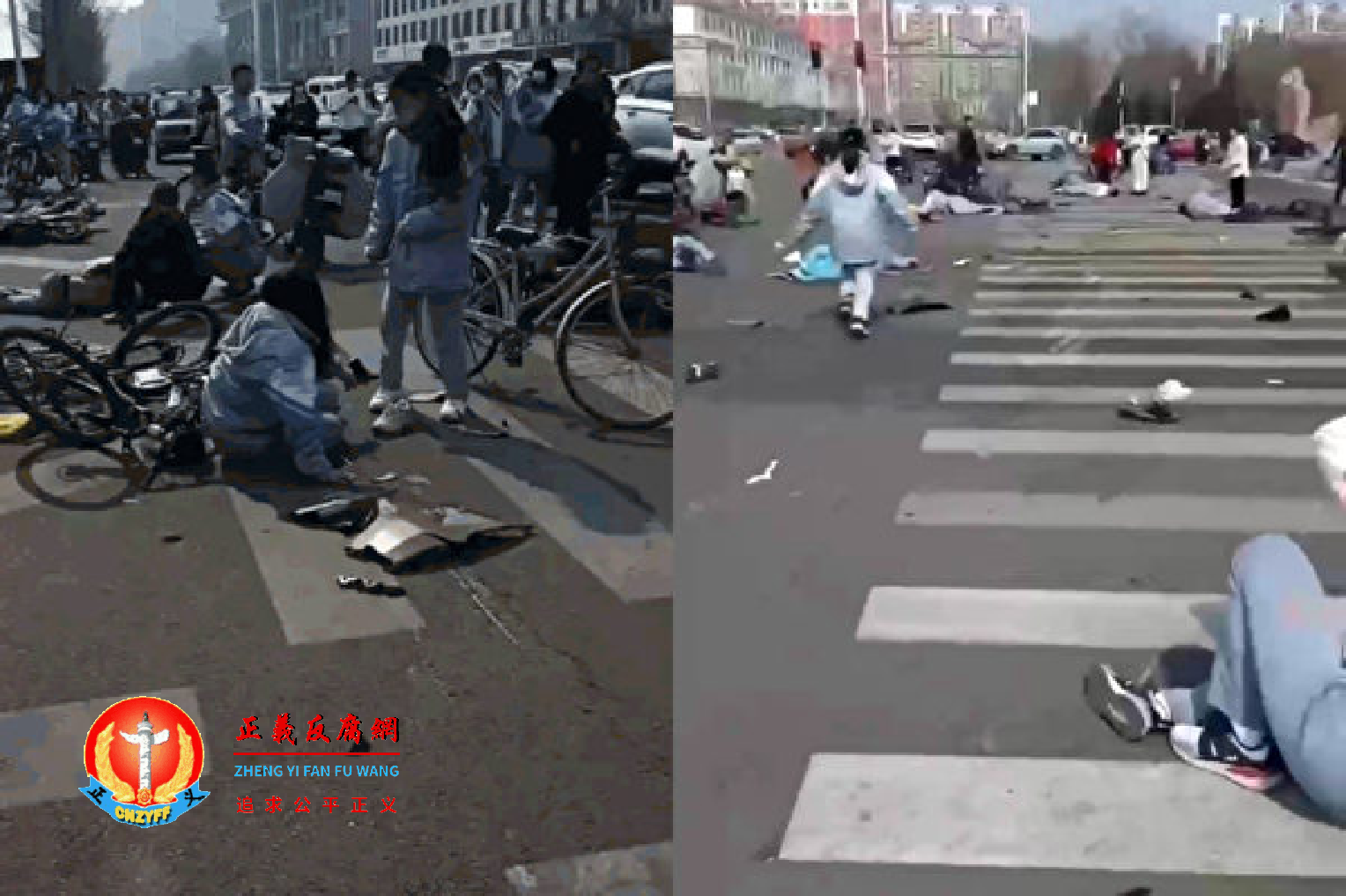 3月9日,河北迁安市燕山医院东侧十字路口发生一起严重车祸,多名学生及路人被一辆失控的轿车撞倒。.png 3月9日,河北迁安市燕山医院东侧十字路口发生一起严重车祸,多名学生及路人被一辆失控的轿车撞倒。.png